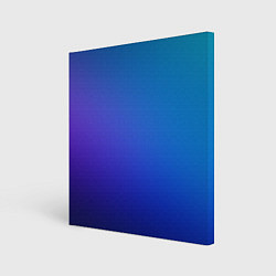 Холст квадратный Тёмно-синий градиент, цвет: 3D-принт