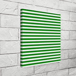 Холст квадратный Тельняшка зеленая Пограничных войск, цвет: 3D-принт — фото 2