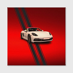 Холст квадратный Немецкий спортивный автомобиль Porsche, цвет: 3D-принт — фото 2