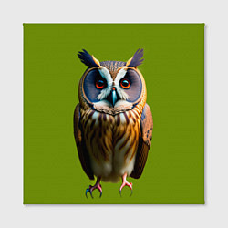 Холст квадратный Разноцветная сова, цвет: 3D-принт — фото 2
