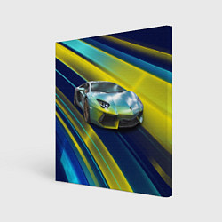Холст квадратный Суперкар Lamborghini Reventon, цвет: 3D-принт