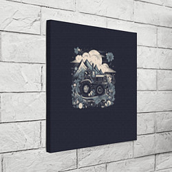 Холст квадратный Farming Simulator - Поля да горы, цвет: 3D-принт — фото 2