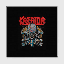 Холст квадратный Kreator - трэш-метал, цвет: 3D-принт — фото 2