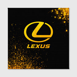Холст квадратный Lexus - gold gradient, цвет: 3D-принт — фото 2