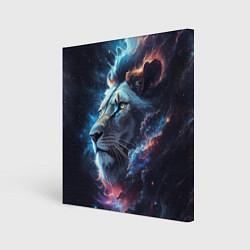 Холст квадратный Galactic lion, цвет: 3D-принт