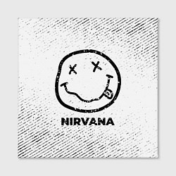 Холст квадратный Nirvana с потертостями на светлом фоне, цвет: 3D-принт — фото 2