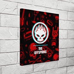 Холст квадратный The Offspring rock glitch, цвет: 3D-принт — фото 2