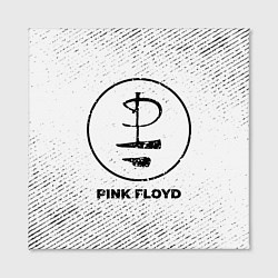 Холст квадратный Pink Floyd с потертостями на светлом фоне, цвет: 3D-принт — фото 2