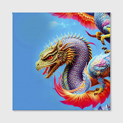 Холст квадратный Dragon - irezumi - tattoo - Japan, цвет: 3D-принт — фото 2