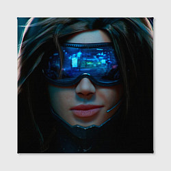 Холст квадратный Cybergirl, цвет: 3D-принт — фото 2