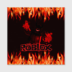 Холст квадратный Fire Roblox, цвет: 3D-принт — фото 2