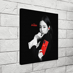 Холст квадратный Blackpink Jennie Smartphone, цвет: 3D-принт — фото 2