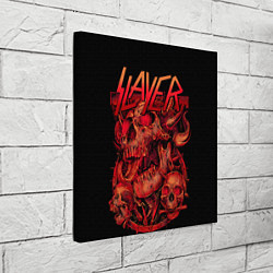 Холст квадратный Slayer skulls, цвет: 3D-принт — фото 2