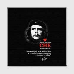 Холст квадратный Che Guevara автограф, цвет: 3D-принт — фото 2