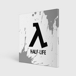Холст квадратный Half-Life glitch на светлом фоне, цвет: 3D-принт