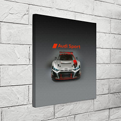 Холст квадратный Audi sport - racing car - extreme, цвет: 3D-принт — фото 2