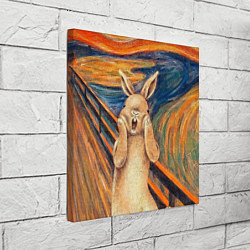 Холст квадратный Картина Крик - кролик, цвет: 3D-принт — фото 2