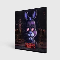 Холст квадратный Five Nights at Freddys Bonnie, цвет: 3D-принт