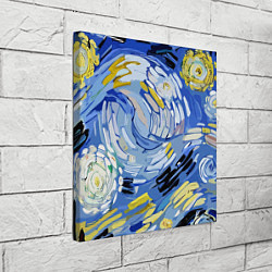 Холст квадратный Облака в стиле Ван Гога, цвет: 3D-принт — фото 2