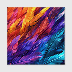Холст квадратный Яркие крылья, цвет: 3D-принт — фото 2