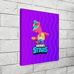 Холст квадратный Doug Brawl Stars, цвет: 3D-принт — фото 2