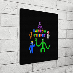 Холст квадратный Rainbow friends characters, цвет: 3D-принт — фото 2
