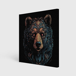 Картина квадратная Медведь из узоров