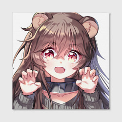 Холст квадратный Восхождение Героя Щита Raphtalia, цвет: 3D-принт — фото 2