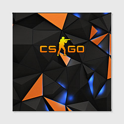 Холст квадратный CSGO orange style, цвет: 3D-принт — фото 2