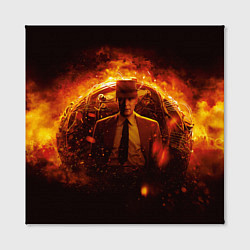 Холст квадратный Оппенгеймер и его детище, цвет: 3D-принт — фото 2