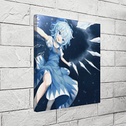 Холст квадратный Touhou Project Cirno, цвет: 3D-принт — фото 2