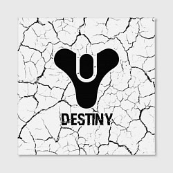 Холст квадратный Destiny glitch на светлом фоне, цвет: 3D-принт — фото 2