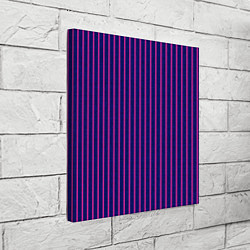 Холст квадратный Фиолетовый полосатый, цвет: 3D-принт — фото 2