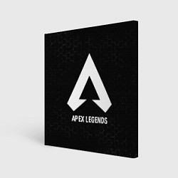 Холст квадратный Apex Legends glitch на темном фоне, цвет: 3D-принт