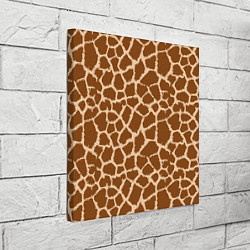 Холст квадратный Кожа жирафа - giraffe, цвет: 3D-принт — фото 2
