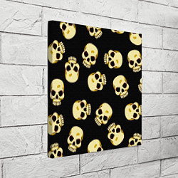 Холст квадратный Черепки для хэллоуина, цвет: 3D-принт — фото 2
