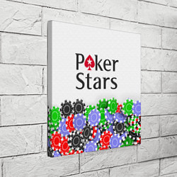 Холст квадратный Poker - игра для удачливых, цвет: 3D-принт — фото 2