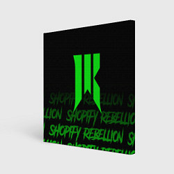 Холст квадратный Shopify Rebellion, цвет: 3D-принт