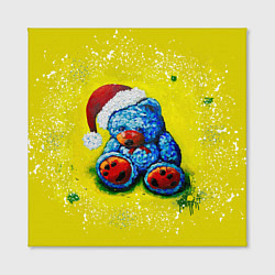 Холст квадратный Плюшевый Санта Клаус, цвет: 3D-принт — фото 2