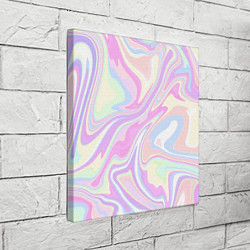 Холст квадратный Абстракция розовая плазма, цвет: 3D-принт — фото 2