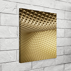 Холст квадратный Золотая сетка абстракция, цвет: 3D-принт — фото 2