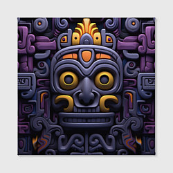 Холст квадратный Орнамент в стиле ацтеков, цвет: 3D-принт — фото 2