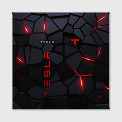 Холст квадратный Tesla - плиты с эффектом свечения, цвет: 3D-принт — фото 2