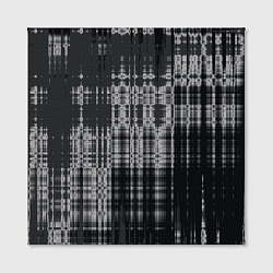 Холст квадратный Абстракция стёртая краска тёмно-серый, цвет: 3D-принт — фото 2