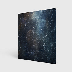 Холст квадратный Темное космическое звездное небо, цвет: 3D-принт