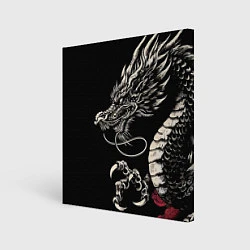 Холст квадратный Japanese dragon - irezumi - art, цвет: 3D-принт
