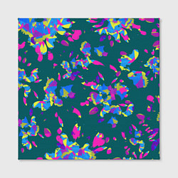 Холст квадратный Абстрактные лепестки, цвет: 3D-принт — фото 2