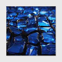 Холст квадратный Синие яркие кубики, цвет: 3D-принт — фото 2