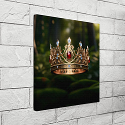 Холст квадратный Королевская корона узорная, цвет: 3D-принт — фото 2