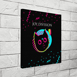 Холст квадратный Joy Division - rock star cat, цвет: 3D-принт — фото 2